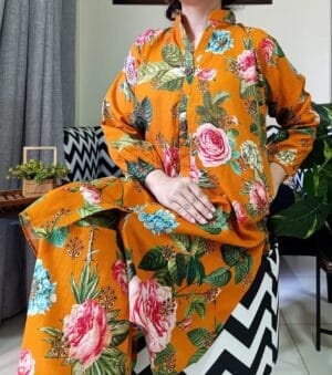 Original Brands Khaddar 2-Piece Pocket Style Stitched Printed Suit - Image 10