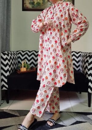 Original Brands Khaddar 2-Piece Pocket Style Stitched Printed Suit - Image 7