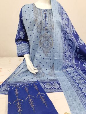 Unstitched Cambric Collection with Chicken Kari Trouser - Image 4