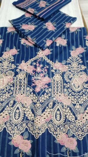 Unstitched Cambric Block Print Chicken Kari Collection - Image 3